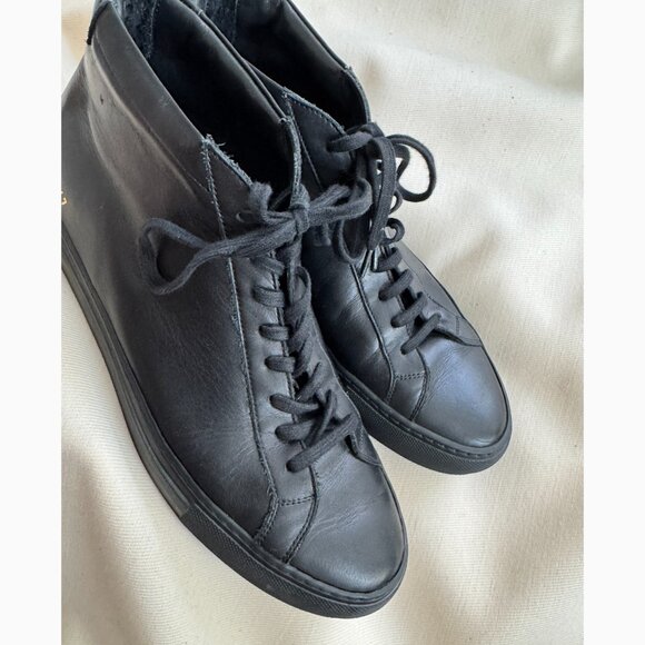 Common Projects Achilles Mid Sneaker in Black, size 41 - Picture 5 of 11